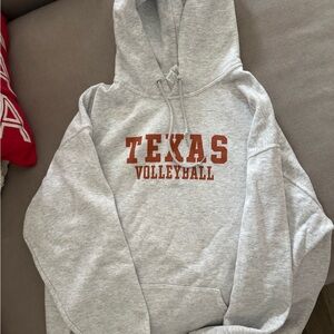 Gray Texas Volleyball Hoodie